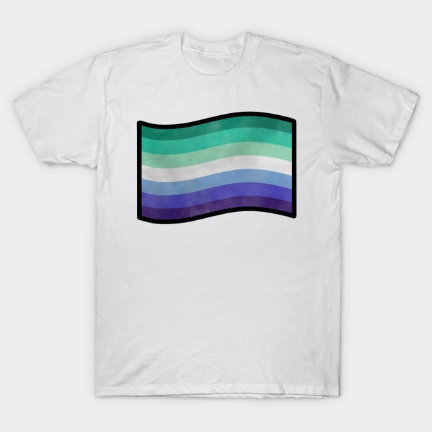 Foggy Gay MLM Pride Flag T-Shirt by SentABearToSpace 